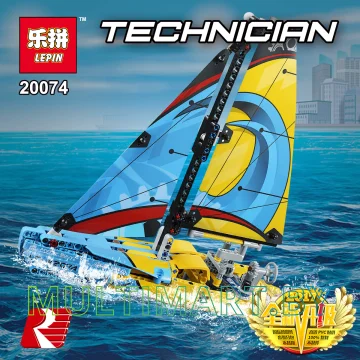 Конструктор Lepin 20074 Гоночная яхта (370 деталей) картинка 6